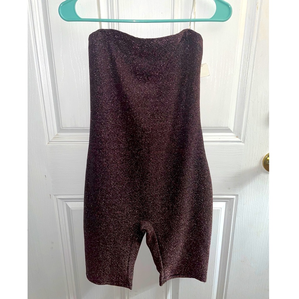 Pink and Black Glitter Romper